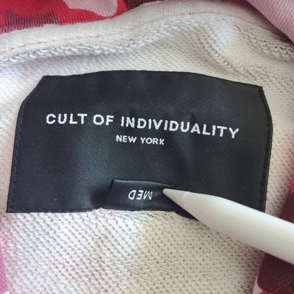 Cult of Individuality Pink Camo Zip-Up Hooded Sweater Size M - Picture 7 of 11